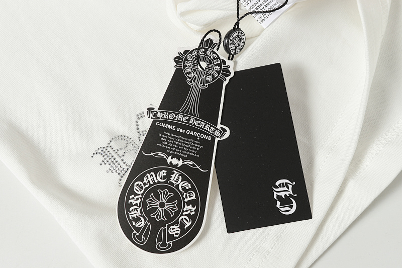 Chrome Hearts Black White Graphic 2012 Short Sleeve T-Shirt