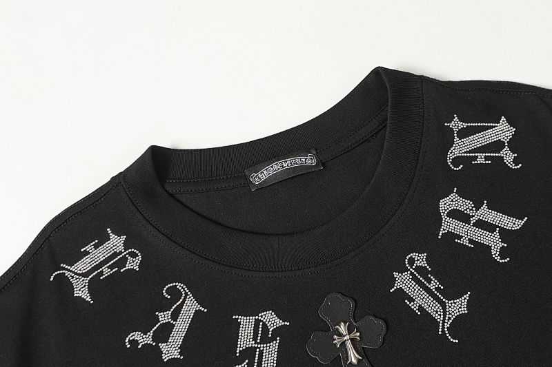 Chrome Hearts Black White Graphic 2012 Short Sleeve T-Shirt
