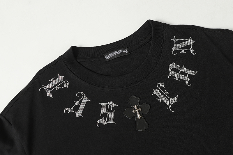 Chrome Hearts Black White Graphic 2012 Short Sleeve T-Shirt