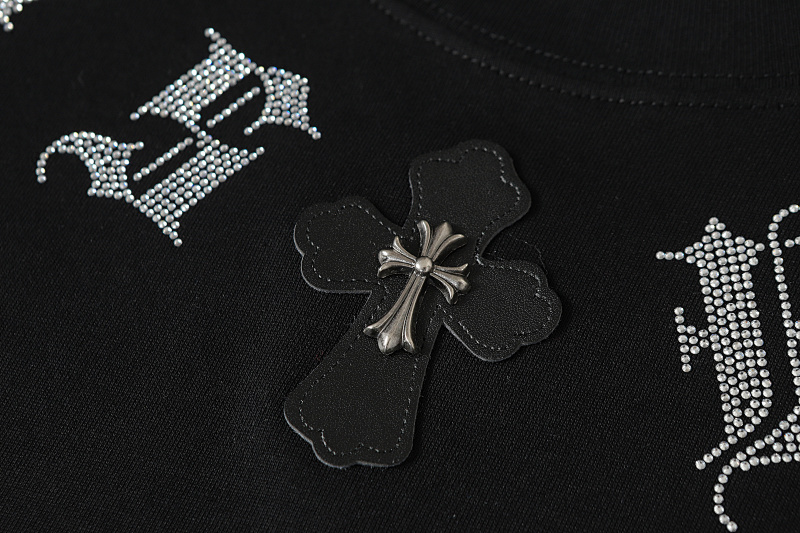 Chrome Hearts Black White Graphic 2012 Short Sleeve T-Shirt