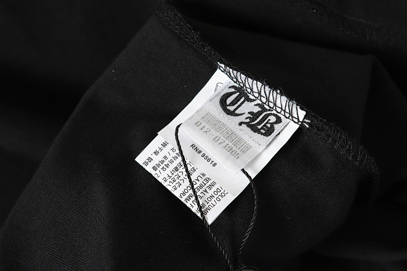 Chrome Hearts Black White Graphic 2012 Short Sleeve T-Shirt
