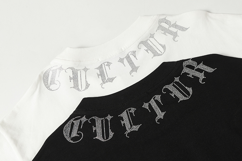 Chrome Hearts Black White Graphic 2012 Short Sleeve T-Shirt