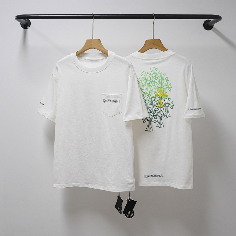 Chrome Hearts Black White Graphic 2014 Short Sleeve T-Shirt