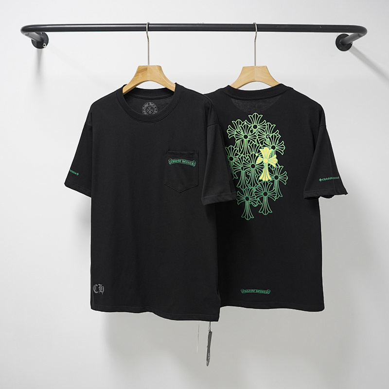 Chrome Hearts Black White Graphic 2014 Short Sleeve T-Shirt