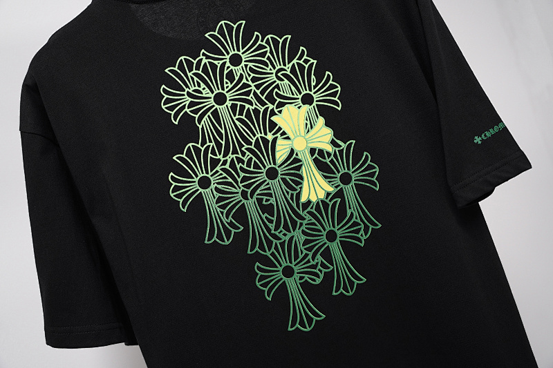 Chrome Hearts Black White Graphic 2014 Short Sleeve T-Shirt