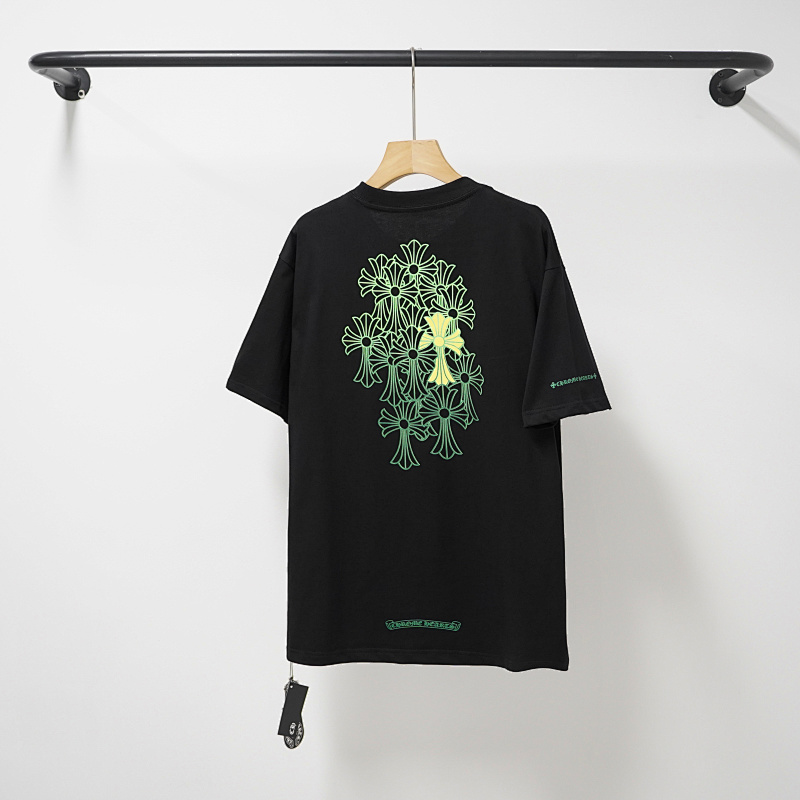 Chrome Hearts Black White Graphic 2014 Short Sleeve T-Shirt