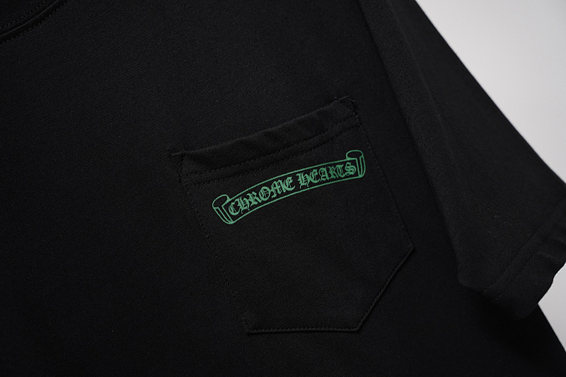 Chrome Hearts Black White Graphic 2014 Short Sleeve T-Shirt