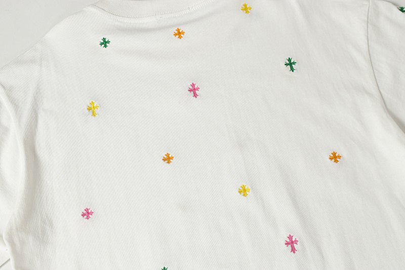 Chrome Hearts Black White Graphic 2017 Short Sleeve T-Shirt