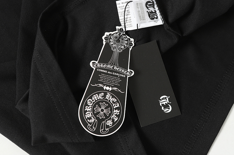 Chrome Hearts Black White Graphic 2017 Short Sleeve T-Shirt