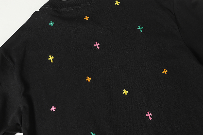 Chrome Hearts Black White Graphic 2017 Short Sleeve T-Shirt