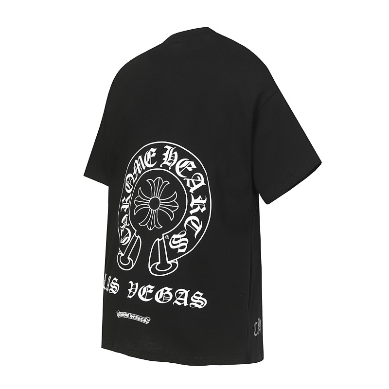 Chrome Hearts Black White Graphic 2113 Short Sleeve T-Shirt