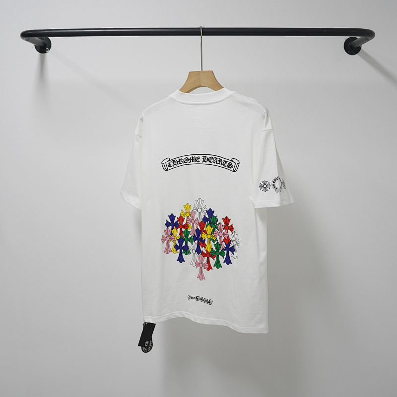Chrome Hearts Black White Graphic 2202 Short Sleeve T-Shirt