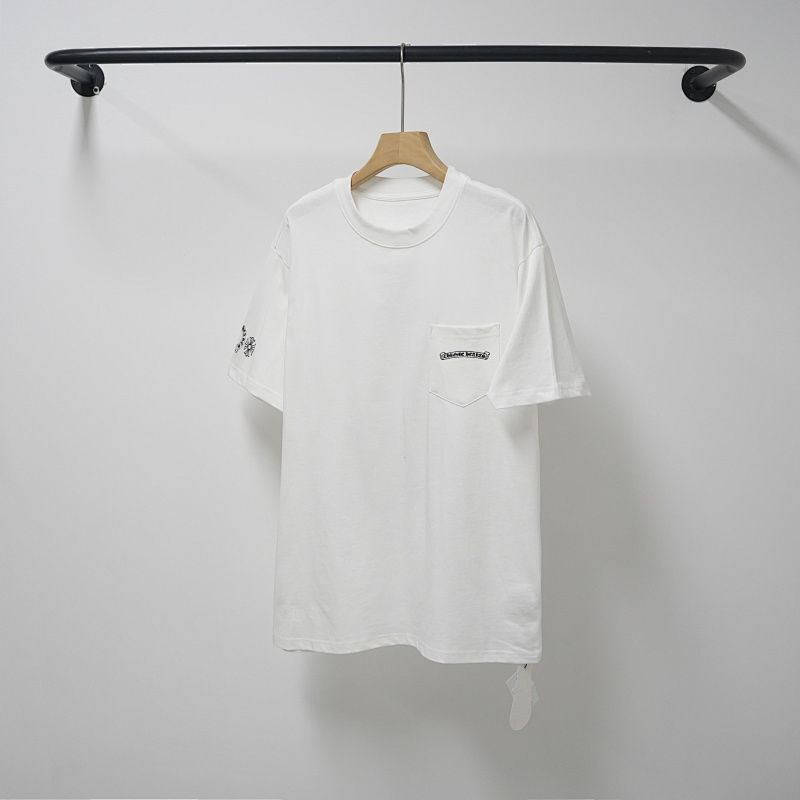 Chrome Hearts Black White Graphic 2202 Short Sleeve T-Shirt