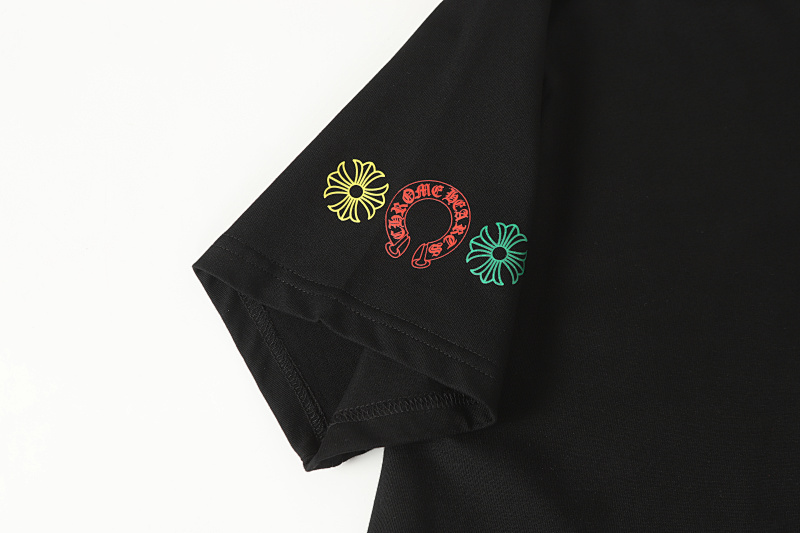 Chrome Hearts Black White Graphic 2203 Short Sleeve T-Shirt