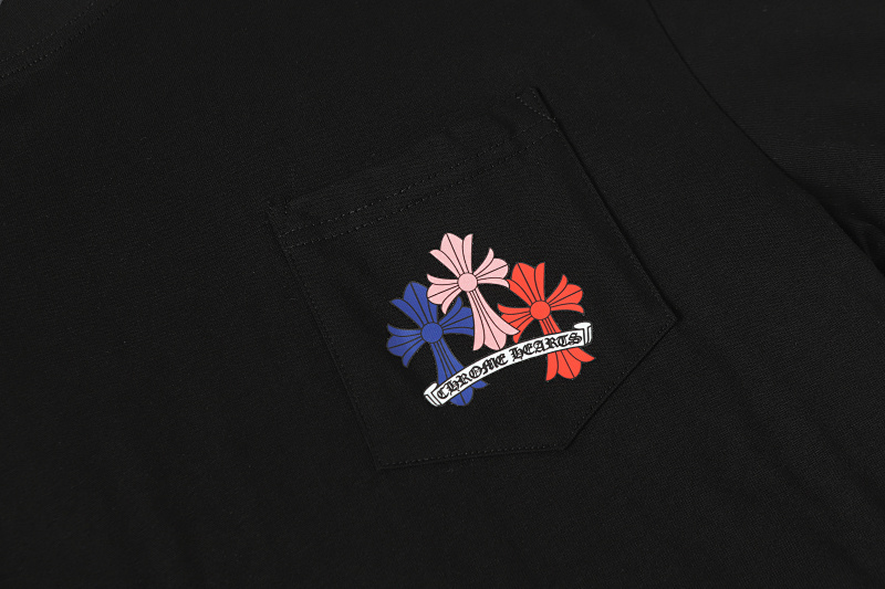 Chrome Hearts Black White Graphic 2203 Short Sleeve T-Shirt