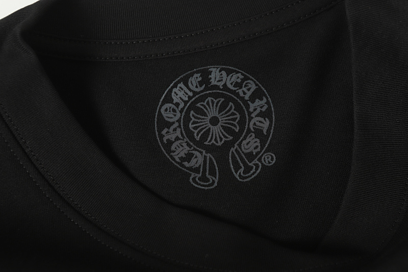 Chrome Hearts Black White Graphic 2203 Short Sleeve T-Shirt