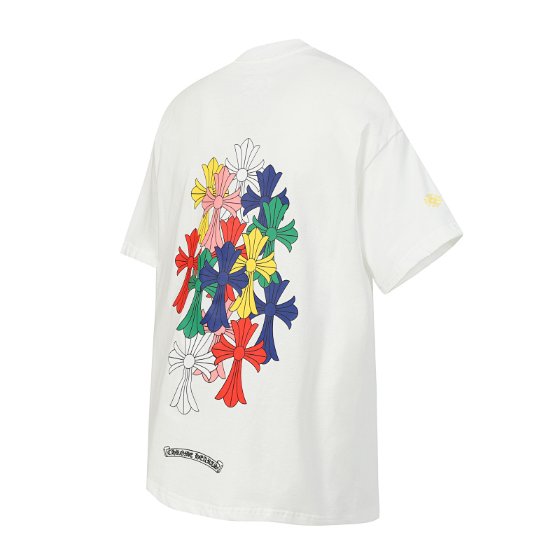 Chrome Hearts Black White Graphic 2203 Short Sleeve T-Shirt