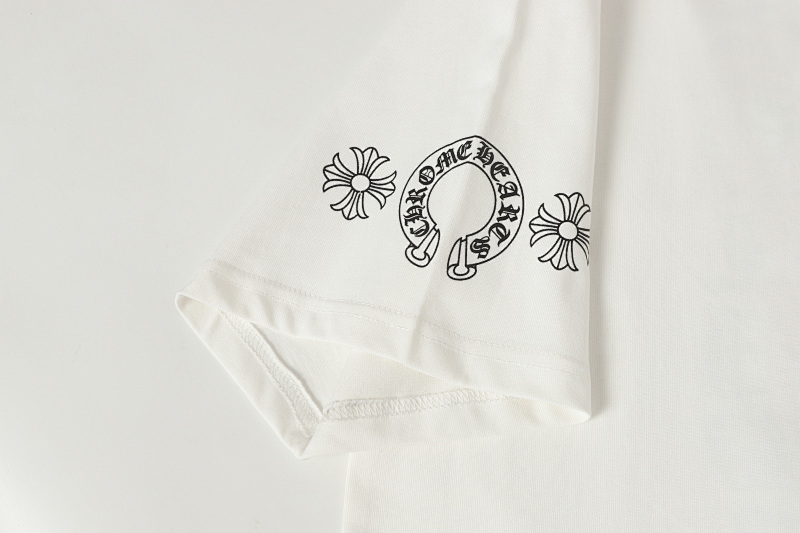 Chrome Hearts Black White Graphic 2204 Short Sleeve T-Shirt
