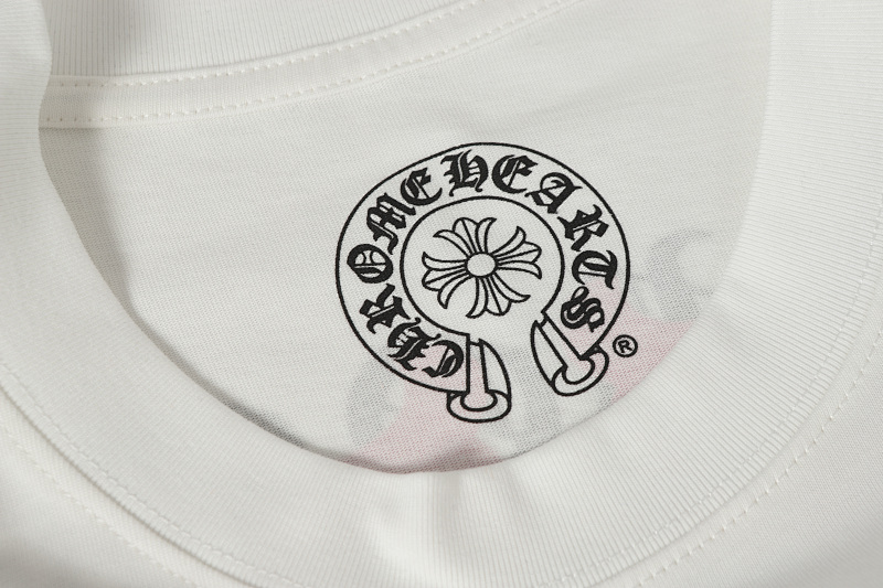 Chrome Hearts Black White Graphic 2204 Short Sleeve T-Shirt
