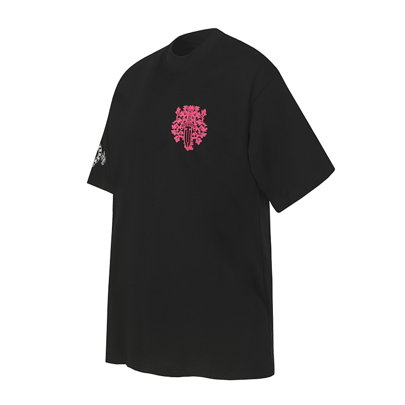 Chrome Hearts Black White Graphic 2204 Short Sleeve T-Shirt