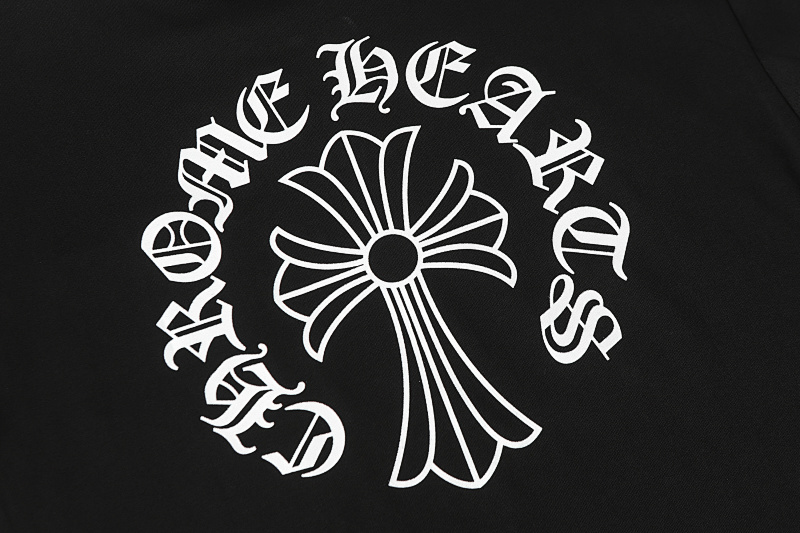 Chrome Hearts Black White Graphic 2208 Short Sleeve T-Shirt