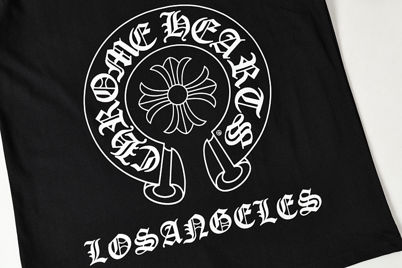 Chrome Hearts Black White Graphic 2211 Short Sleeve T-Shirt