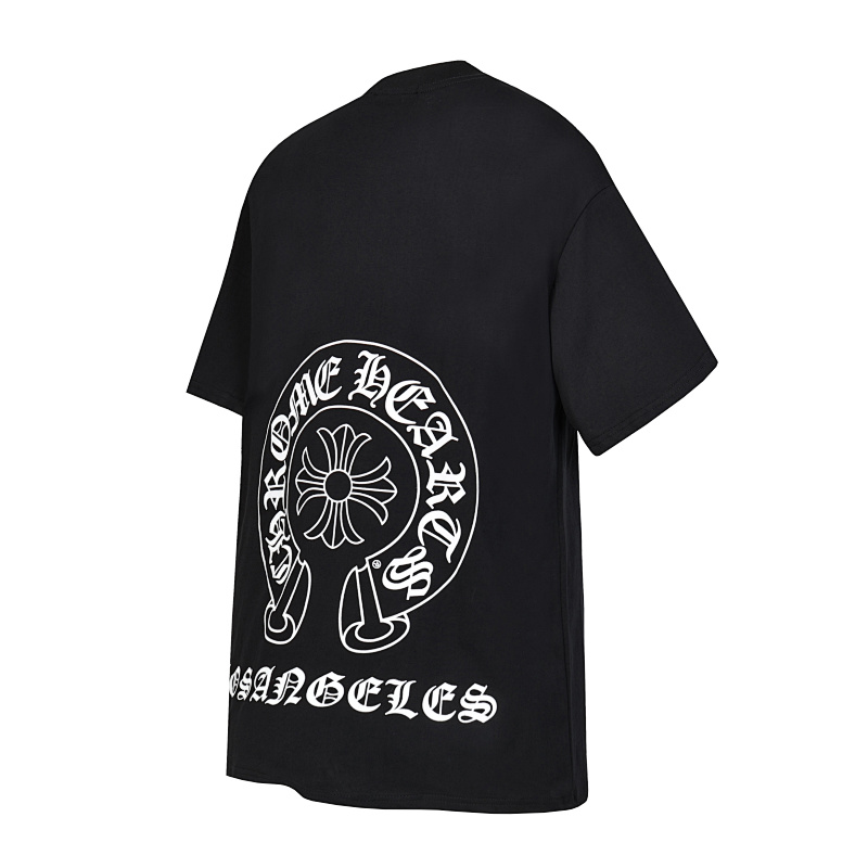 Chrome Hearts Black White Graphic 2211 Short Sleeve T-Shirt