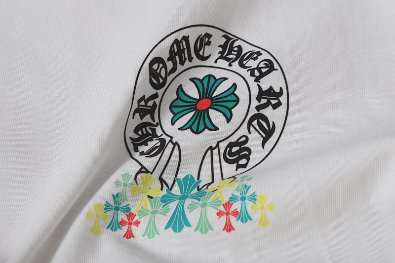 Chrome Hearts Black White Graphic 2224 Short Sleeve T-Shirt