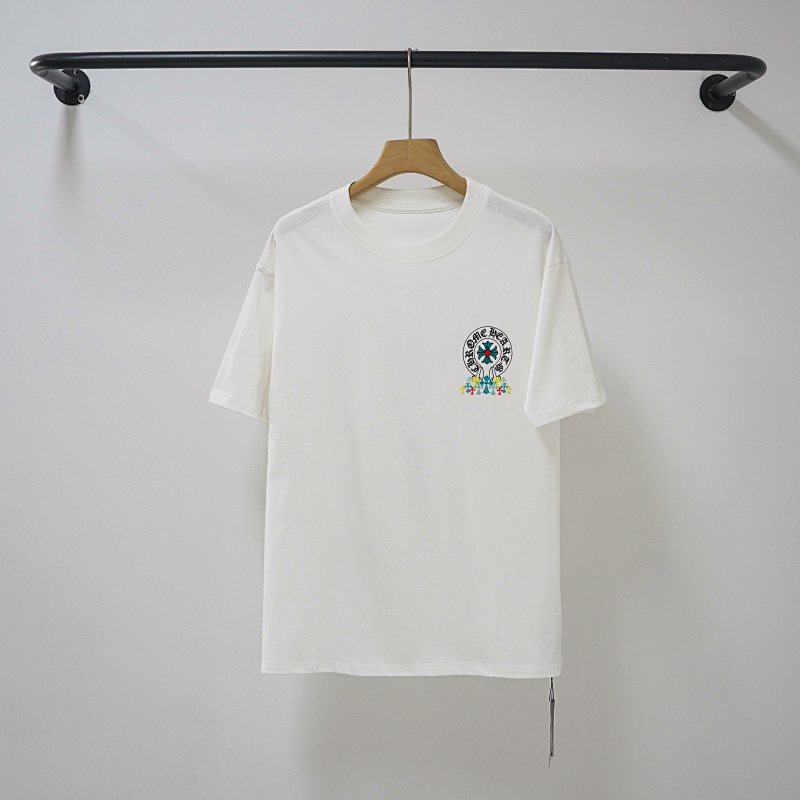 Chrome Hearts Black White Graphic 2224 Short Sleeve T-Shirt