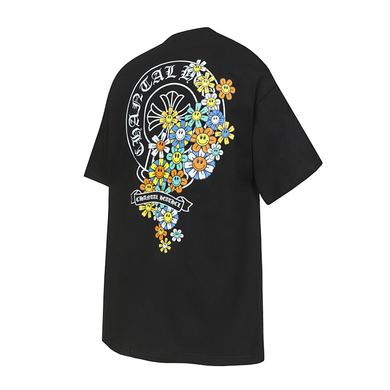 Chrome Hearts Black White Graphic 2225 Short Sleeve T-Shirt
