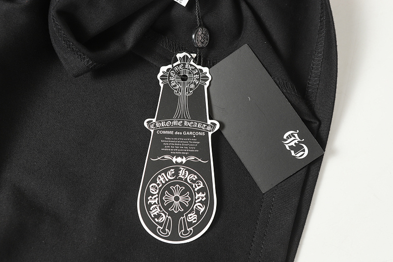 Chrome Hearts Black White Graphic 2225 Short Sleeve T-Shirt
