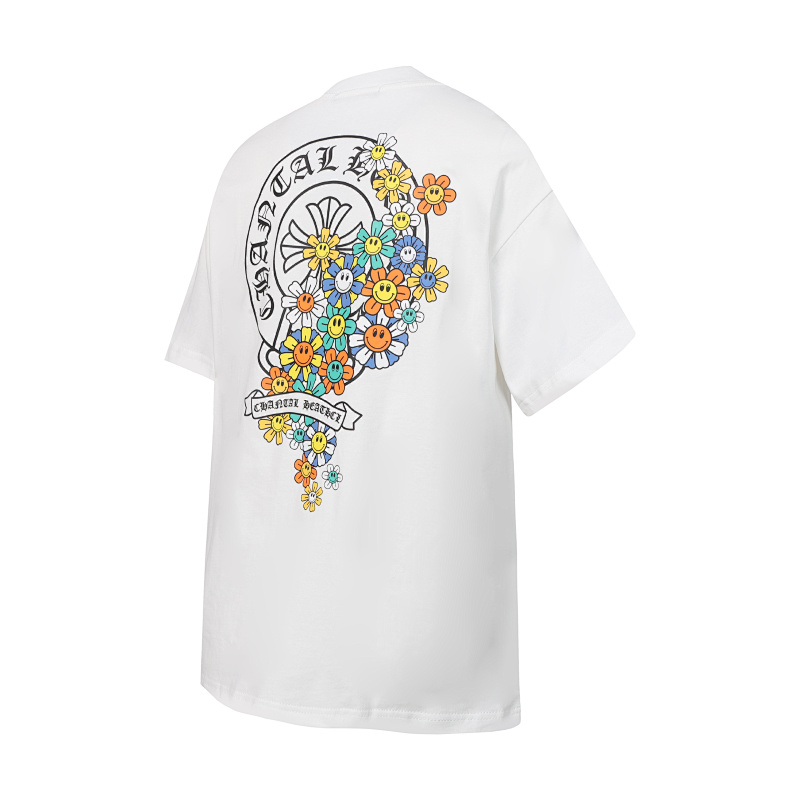 Chrome Hearts Black White Graphic 2225 Short Sleeve T-Shirt