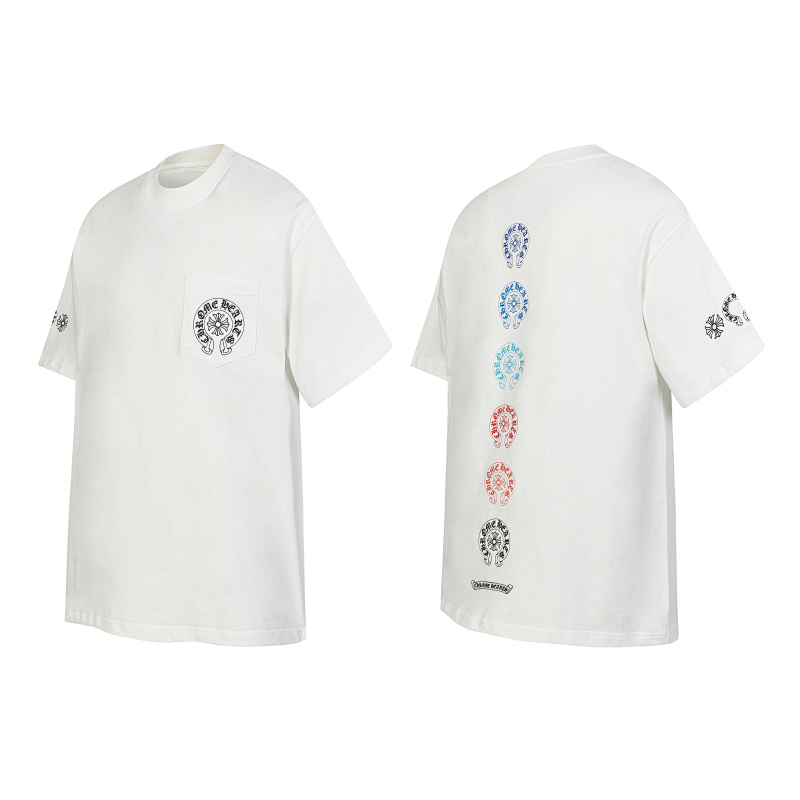 Chrome Hearts Black White Graphic 2226 Short Sleeve T-Shirt