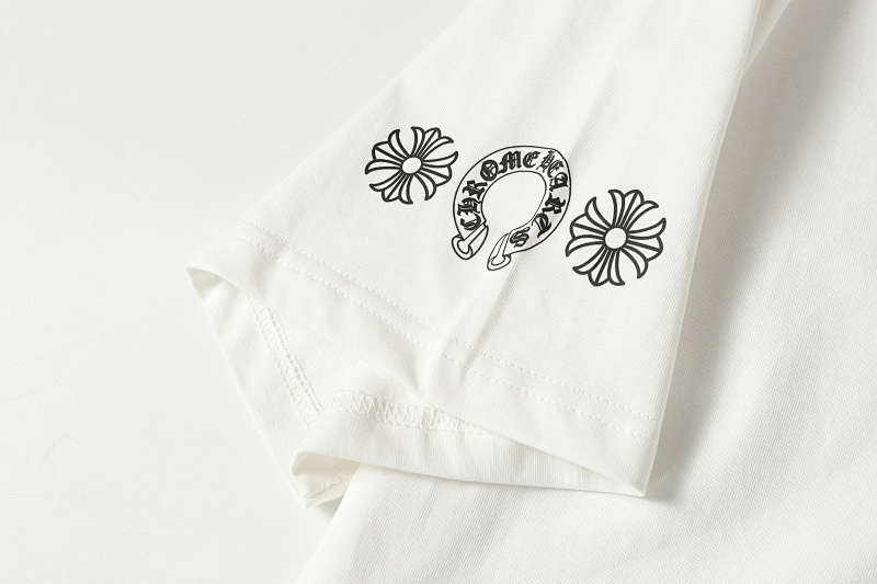 Chrome Hearts Black White Graphic 2226 Short Sleeve T-Shirt