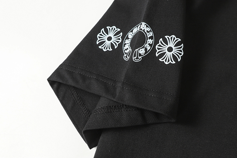 Chrome Hearts Black White Graphic 2226 Short Sleeve T-Shirt