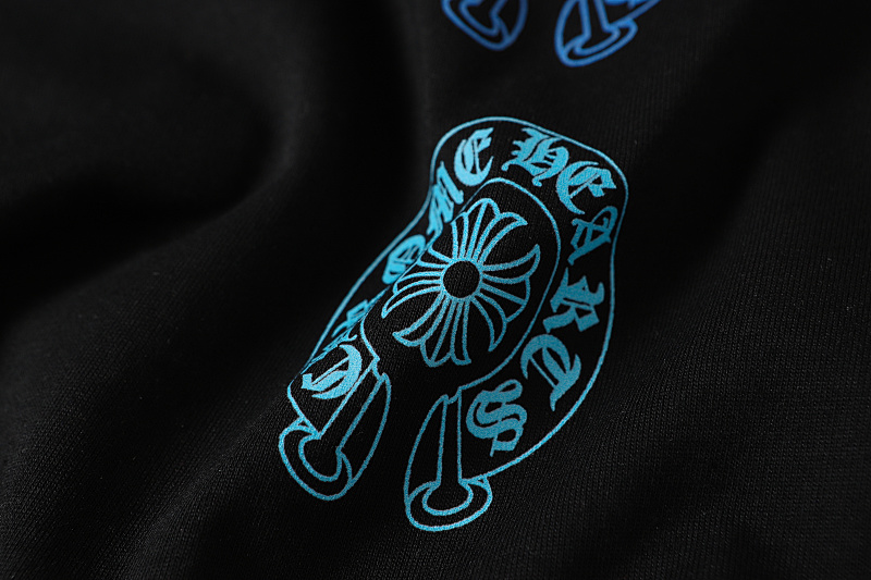 Chrome Hearts Black White Graphic 2226 Short Sleeve T-Shirt