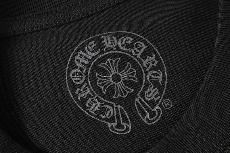 Chrome Hearts Black White Graphic 2228 Short Sleeve T-Shirt