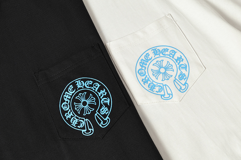 Chrome Hearts Black White Graphic 2228 Short Sleeve T-Shirt