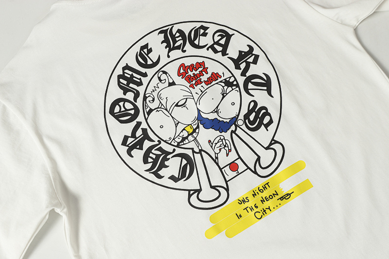 Chrome Hearts Black White Graphic 2229 Short Sleeve T-Shirt