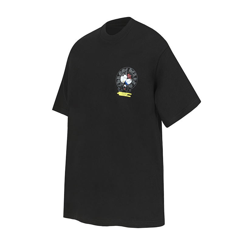 Chrome Hearts Black White Graphic 2229 Short Sleeve T-Shirt