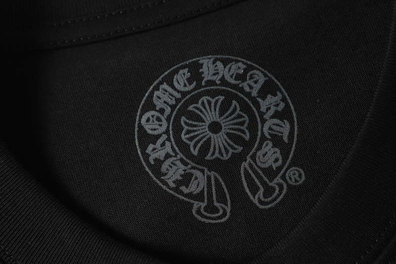 Chrome Hearts Black White Graphic 2229 Short Sleeve T-Shirt