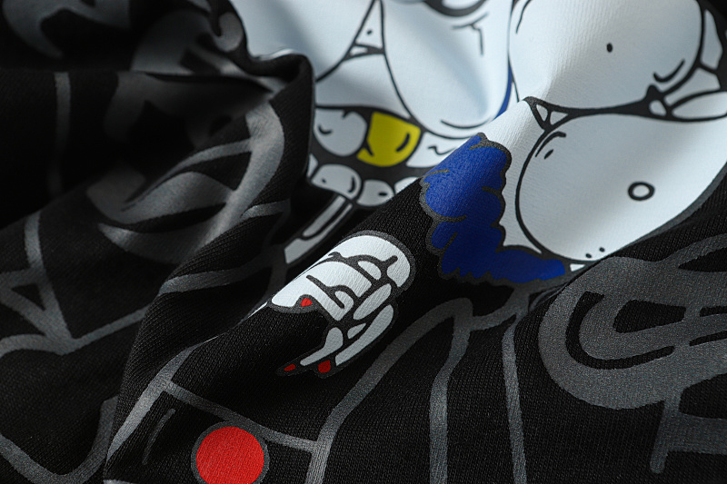Chrome Hearts Black White Graphic 2229 Short Sleeve T-Shirt