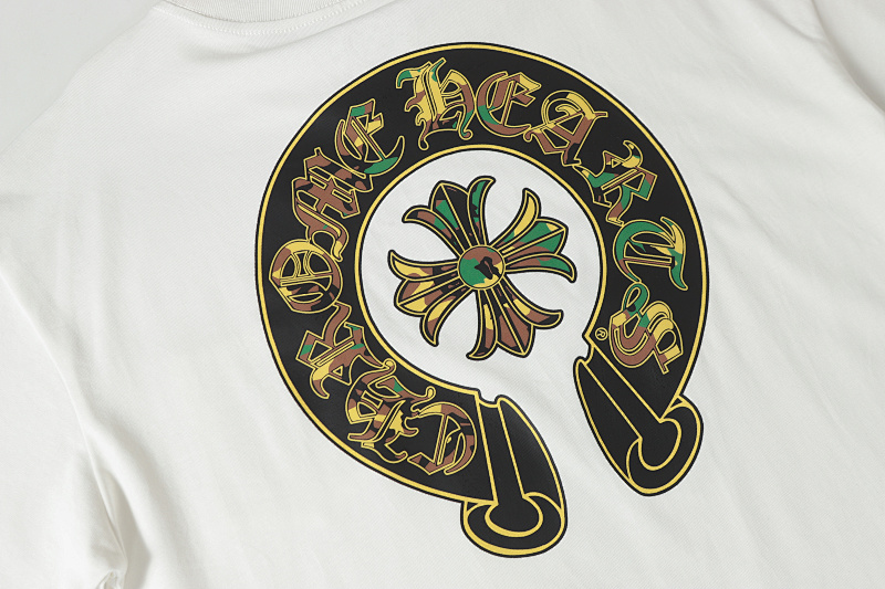 Chrome Hearts Black White Graphic 2231 Short Sleeve T-Shirt