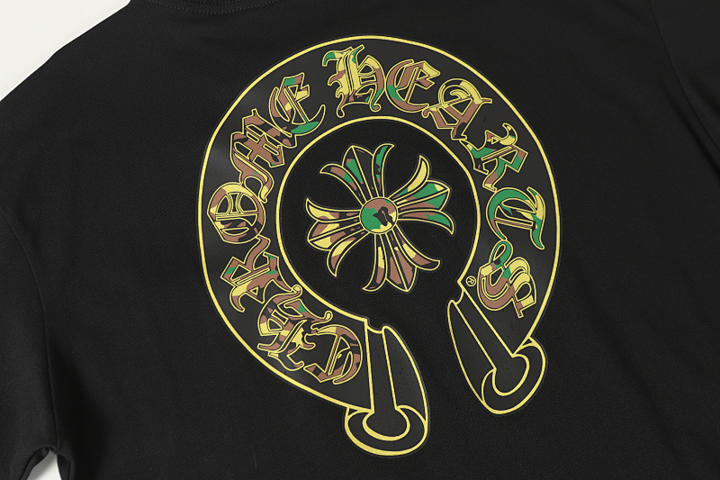 Chrome Hearts Black White Graphic 2231 Short Sleeve T-Shirt