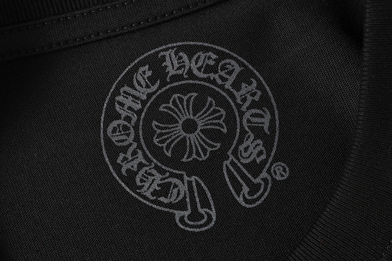 Chrome Hearts Black White Graphic 2232 Short Sleeve T-Shirt