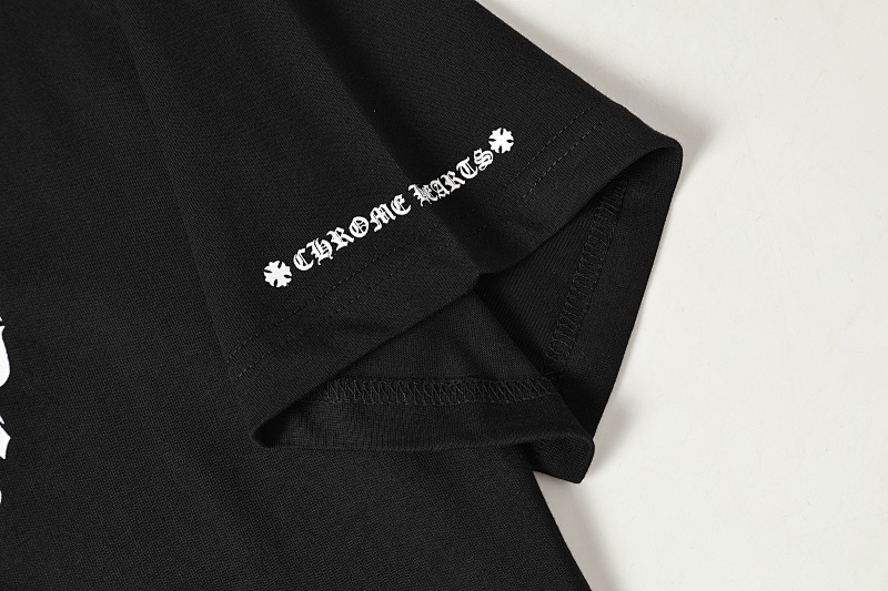 Chrome Hearts Black White Graphic 2232 Short Sleeve T-Shirt