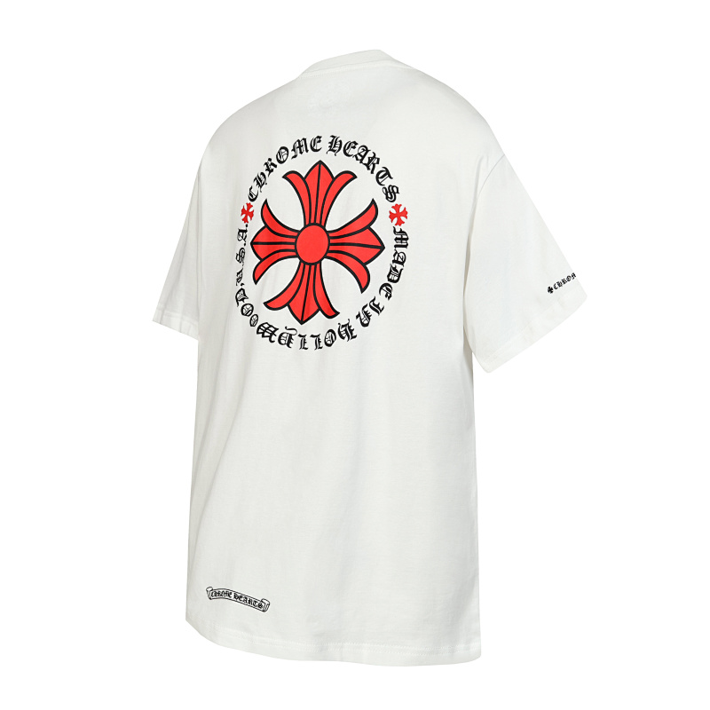 Chrome Hearts Black White Graphic 2232 Short Sleeve T-Shirt
