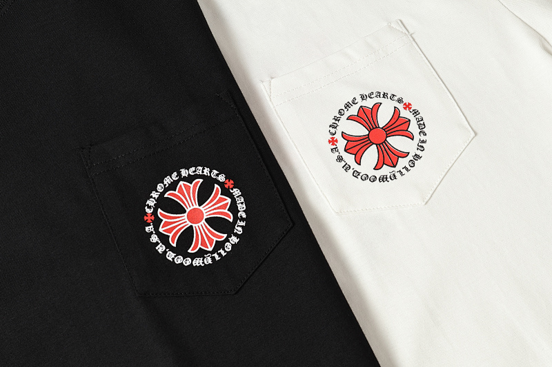 Chrome Hearts Black White Graphic 2232 Short Sleeve T-Shirt