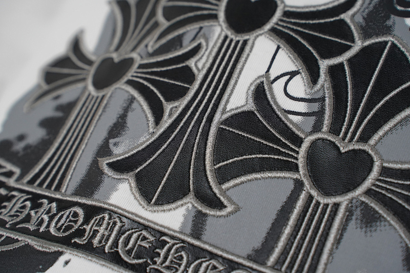 Chrome Hearts Black White Graphic 2234 Short Sleeve T-Shirt