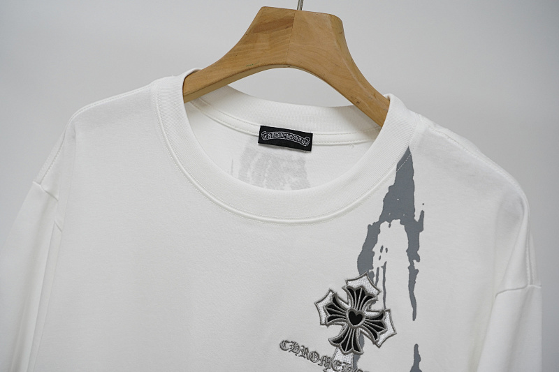 Chrome Hearts Black White Graphic 2234 Short Sleeve T-Shirt